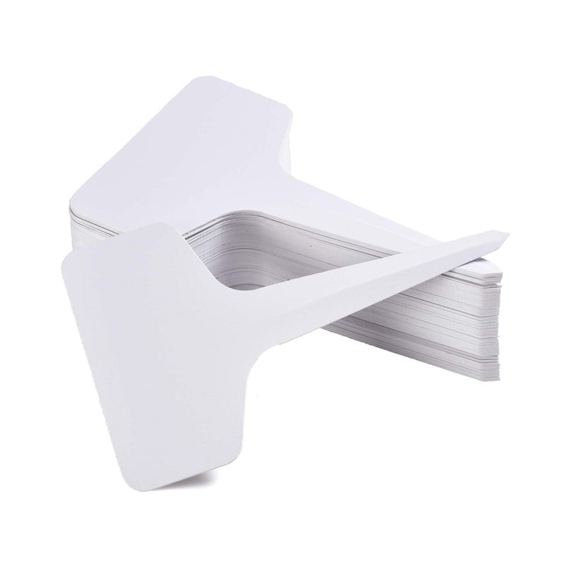 Mihey 150 Pcs 6x10cm Plant Labels T-Type Waterproof Garden Tags Nursery Markers Plant Identification Stakes, White - Image 3